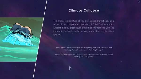 Персонаж The Fermi Paradox в процессе выполнения задания