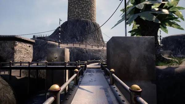 Персонаж The Five Cores Remastered в процессе выполнения задания