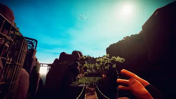 Персонаж The Free Ones в процессе выполнения задания