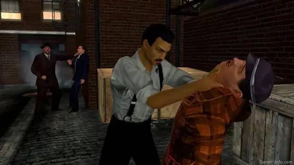 Персонаж The Godfather в процессе выполнения задания