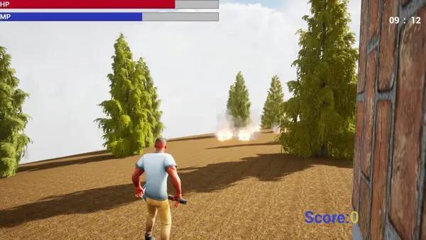 Персонаж The Invasion в процессе выполнения задания