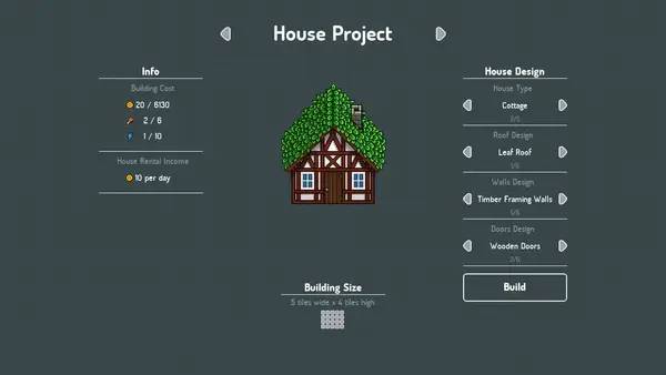 Персонаж The Islander Town Architect в процессе выполнения задания