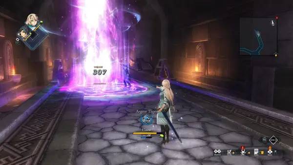 Персонаж The Legend of Heroes Trails through Daybreak 2 в процессе выполнения задания