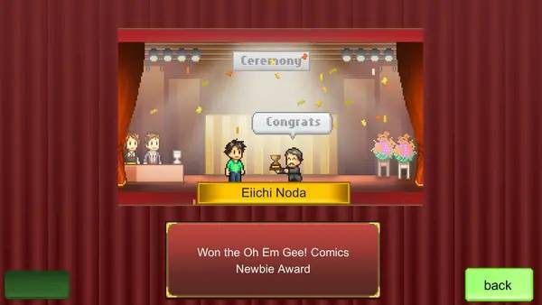 Персонаж The Manga Works в процессе выполнения задания