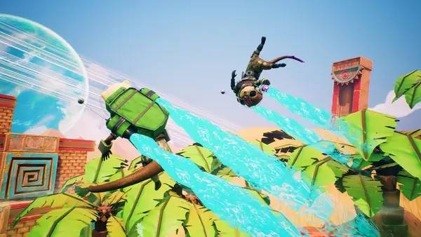 Персонаж The Otterman Empire в процессе выполнения задания