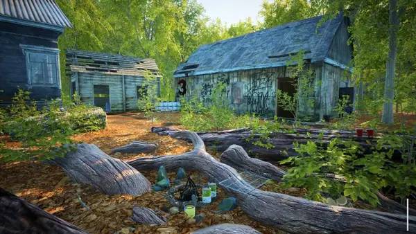 Персонаж The Quiet Apocalypse в процессе выполнения задания