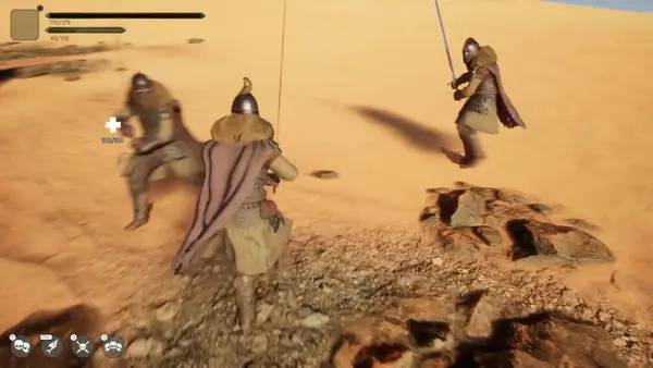 Персонаж The Rise of Jaloliddin в процессе выполнения задания