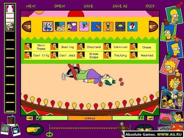 Персонаж The Simpsons Cartoon Studio в процессе выполнения задания