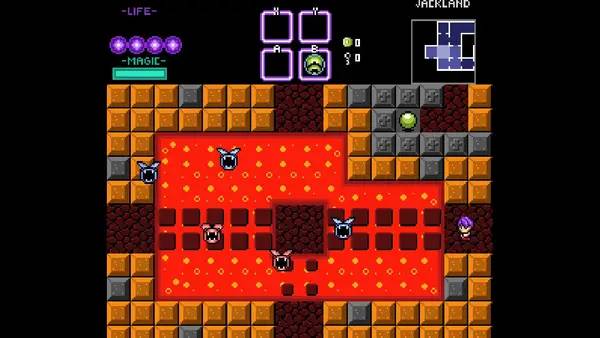 Персонаж The Spectral Web Hitodama в процессе выполнения задания