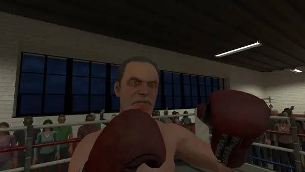 Персонаж The Thrill of the Fight - VR Boxing в процессе выполнения задания