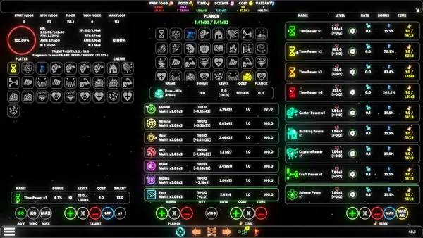 Персонаж Time Idle RPG в процессе выполнения задания