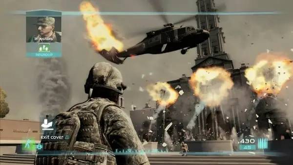 Персонаж Tom Clancy's Ghost Recon Advanced Warfighter 2 в процессе выполнения задания