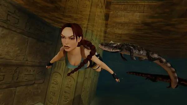 Персонаж Tomb Raider IV-VI Remastered в процессе выполнения задания
