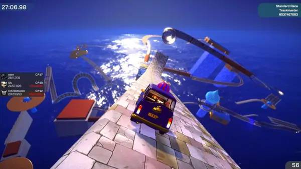 Персонаж Trackmaster в процессе выполнения задания