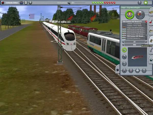 Персонаж Trainz Railroad Simulator 2007 в процессе выполнения задания