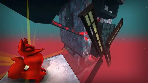 Персонаж TRI Of Friendship and Madness в процессе выполнения задания