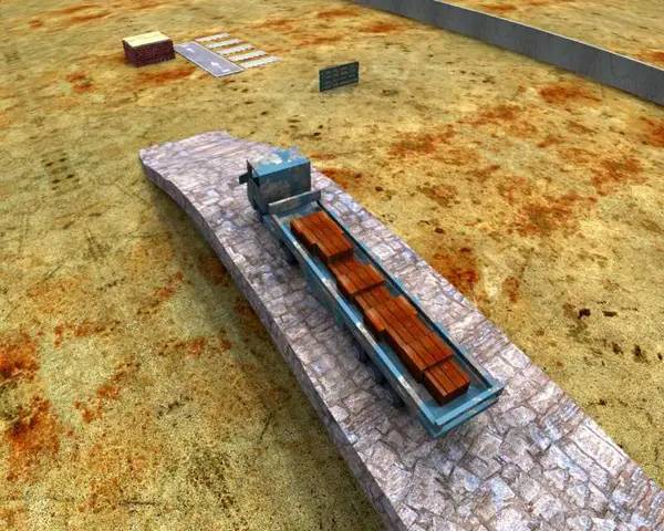 Персонаж Tricky Truck в процессе выполнения задания