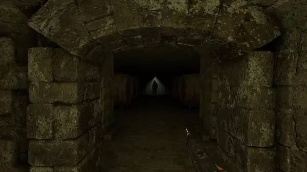 Персонаж Uberlaufer в процессе выполнения задания