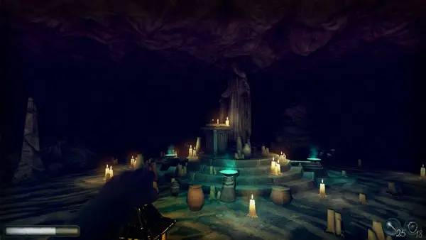 Персонаж UnderDread в процессе выполнения задания