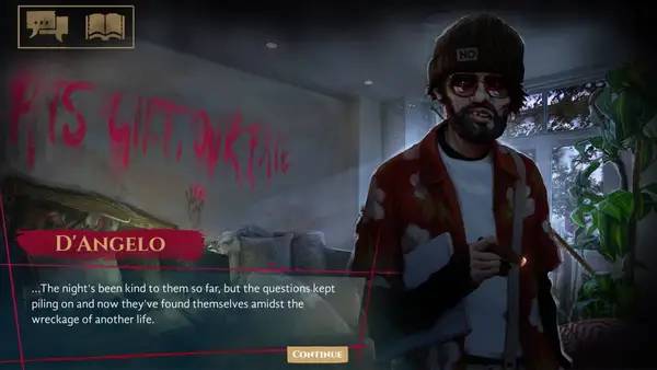 Персонаж Vampire The Masquerade - Coteries of New York в процессе выполнения задания