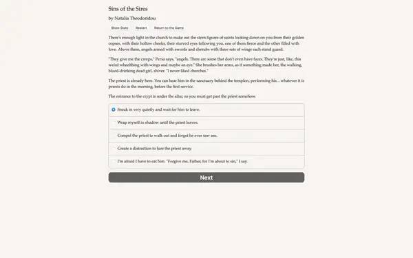 Персонаж Vampire  The Masquerade - Sins of the Sires в процессе выполнения задания