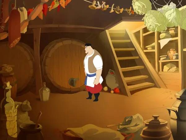 Персонаж Вечера на хуторе близ Диканьки (игра) в процессе выполнения задания