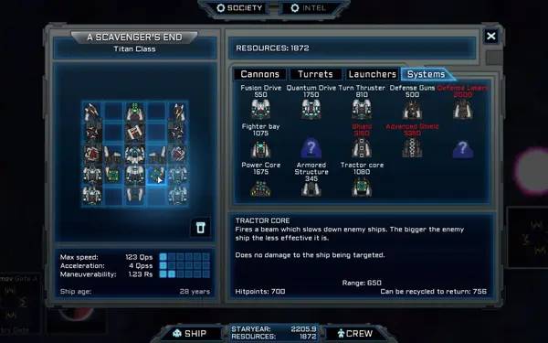 Персонаж Voidship The Long Journey в процессе выполнения задания