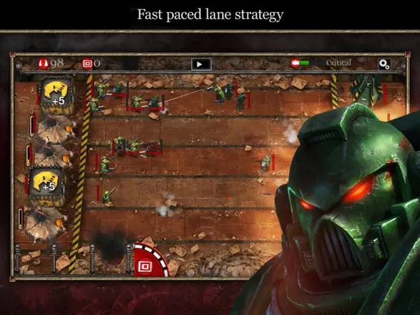 Персонаж Warhammer 40,000 Storm of Vengeance в процессе выполнения задания