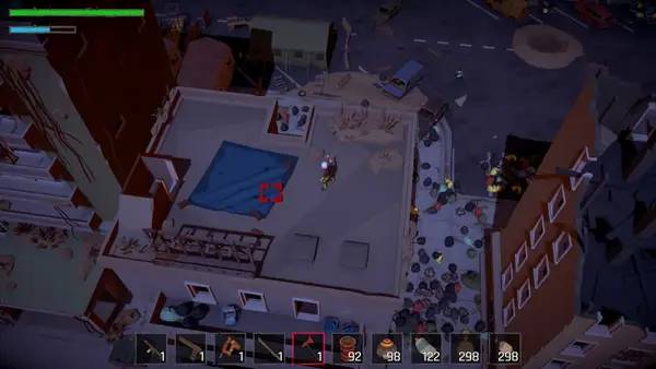 Персонаж Wasted World в процессе выполнения задания