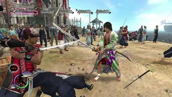 Персонаж Way of the Samurai 4 в процессе выполнения задания
