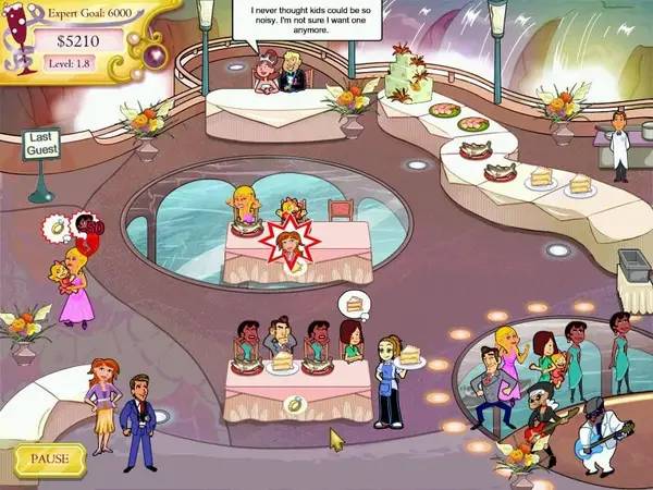 Персонаж Wedding Dash 2  Rings Around the World в процессе выполнения задания