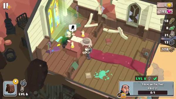 Персонаж West Escape в процессе выполнения задания