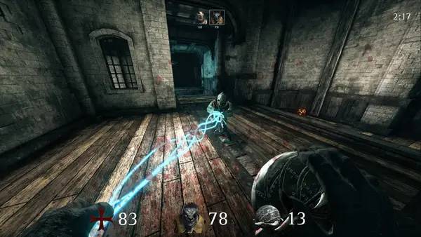 Персонаж Wickland в процессе выполнения задания