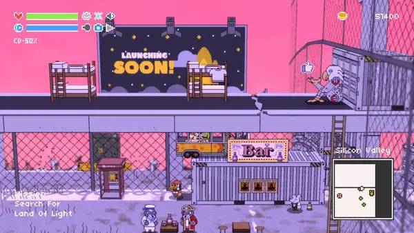 Персонаж Wildbus в процессе выполнения задания