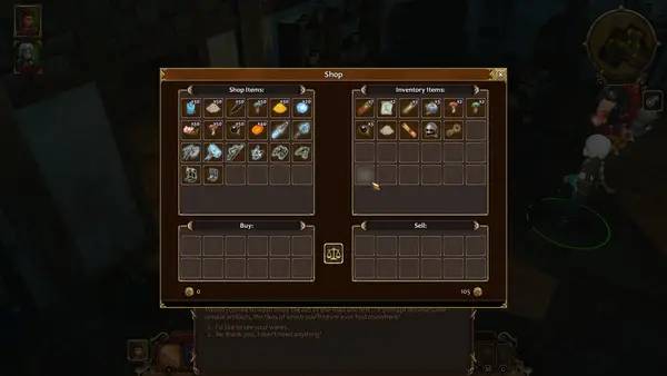 Персонаж Willy-Nilly Knight в процессе выполнения задания