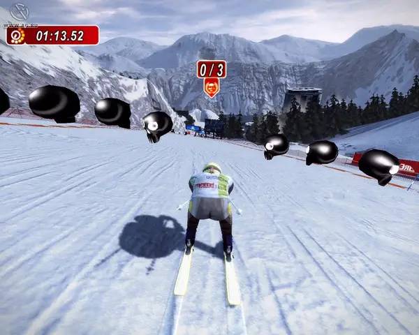 Персонаж Winter Sports 2011  Go for Gold в процессе выполнения задания