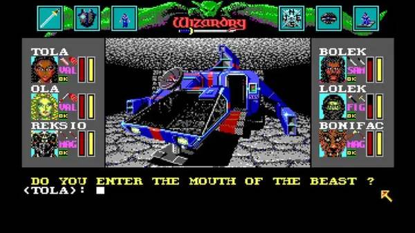 Персонаж Wizardry 6  Bane of the Cosmic Forge в процессе выполнения задания