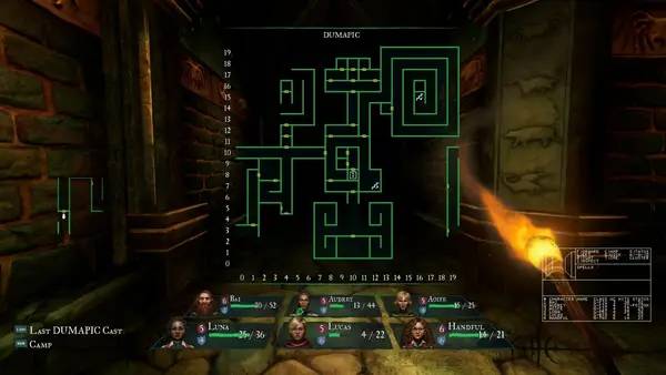 Персонаж Wizardry  Proving Grounds of the Mad Overlord в процессе выполнения задания