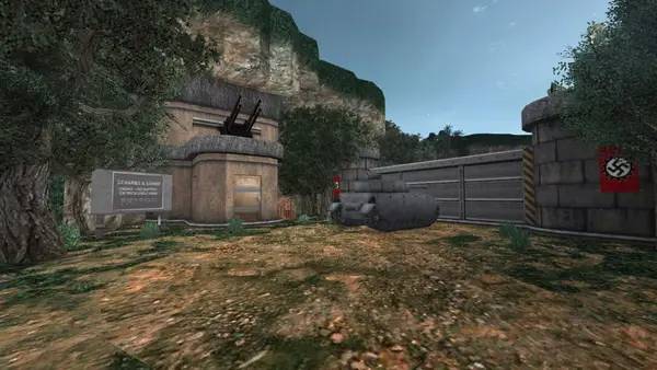 Персонаж Wolfenstein Blade of Agony в процессе выполнения задания