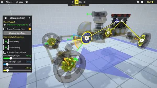 Персонаж World of Contraptions в процессе выполнения задания