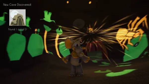 Персонаж Woven в процессе выполнения задания