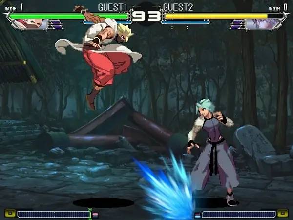 Персонаж Yatagarasu Attack on Cataclysm в процессе выполнения задания
