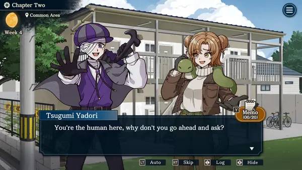 Персонаж Yokai Landlord Monster Mystery! в процессе выполнения задания