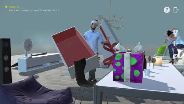 Персонаж You have a drunk friend в процессе выполнения задания