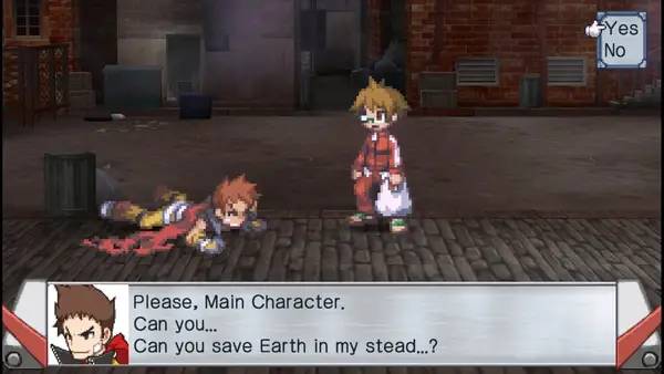 Персонаж ZHP Unlosing Ranger vs. Darkdeath Evilman в процессе выполнения задания