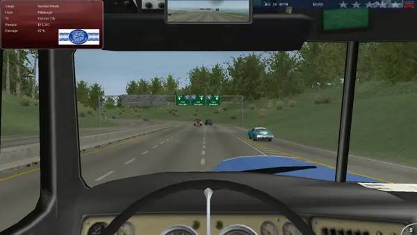 Пример визуального стиля и графики игры 18 Wheels of Steel  Across America