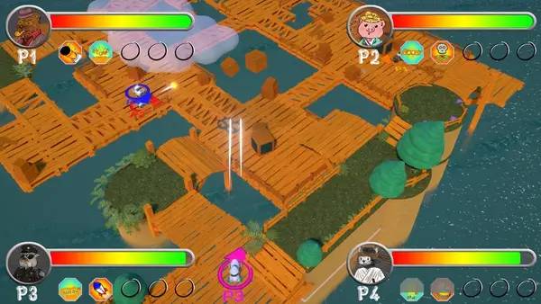 Пример визуального стиля и графики игры A-Vroom!