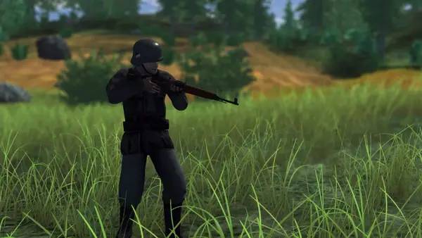 Пример визуального стиля и графики игры A Front Too Far  Normandy
