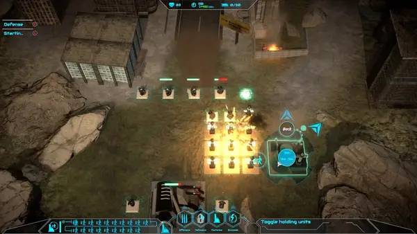 Пример визуального стиля и графики игры A.I.D. - Artificial Intelligence Defence