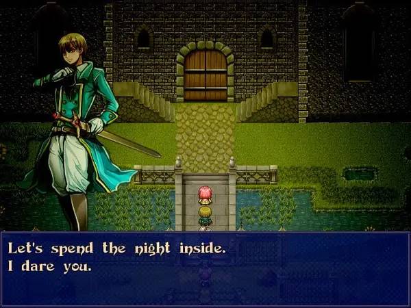 Пример визуального стиля и графики игры A Plunge into Darkness